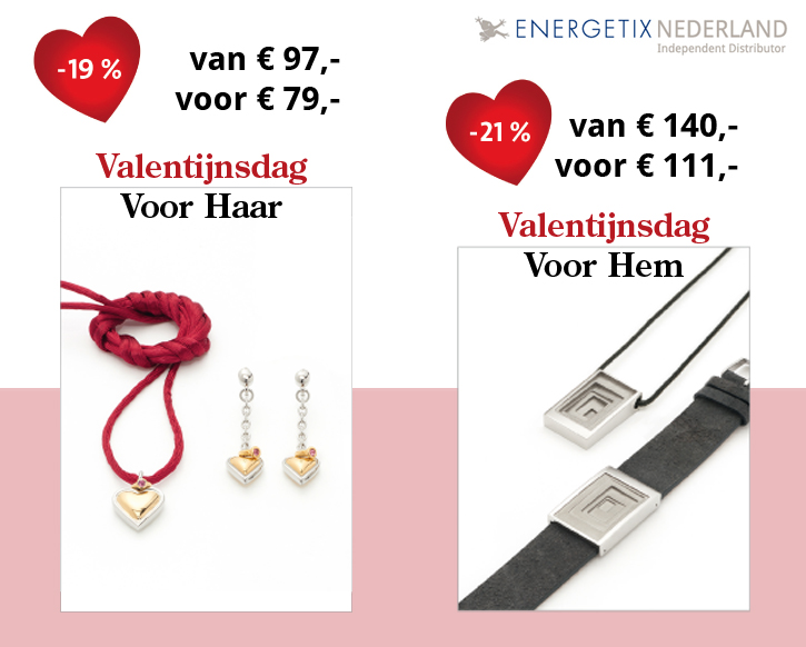 Valentijnsdag 2016 ENERGETIX sieradensets actieprijzen