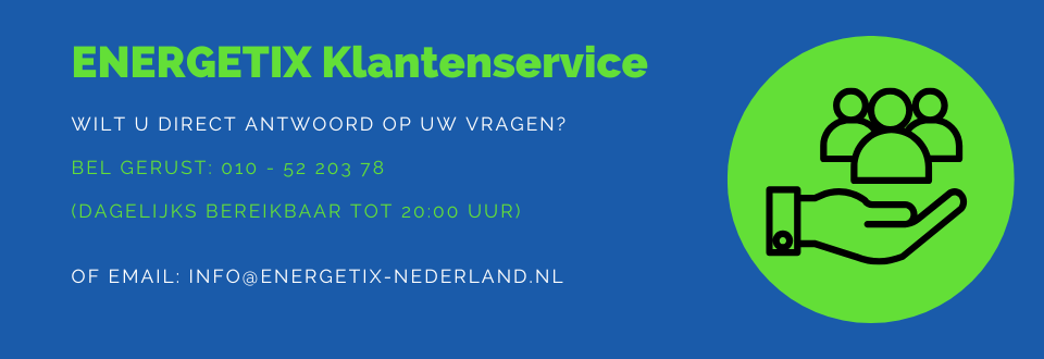 Onze ENERGETIX Klantenservice staat voor u klaar en beantwoordt al uw vragen